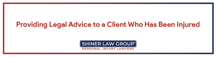 A professional West Palm Beach personal injury lawyer providing legal advice to a client who has been injured in a car accident.